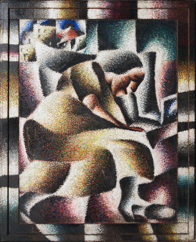 En kvinde læser, 1920. af Arthur Segal