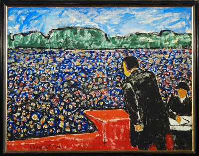The speaker (maleri på lærred) af Arthur Segal