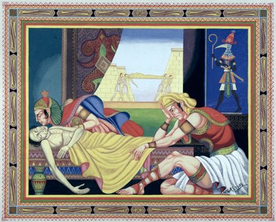 Den syvende plage i Egypten af Arthur Szyk