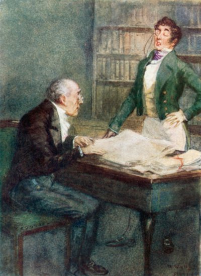 Illustration for Persuasion af Jane Austen af Arthur Wallis Mills