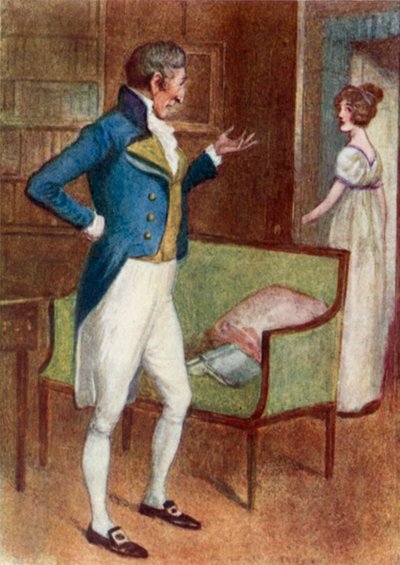 Illustration til Pride and Prejudice af Jane Austen af Arthur Wallis Mills