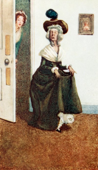 Illustration til fornuft og sensibilitet af Jane Austen af Arthur Wallis Mills