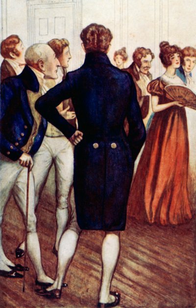 Illustration til fornuft og sensibilitet af Jane Austen af Arthur Wallis Mills