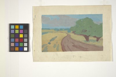 The Argilla Road (træblok i farver) af Arthur Wesley Dow