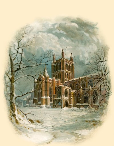 Hereford Cathedral, North West af Arthur Wilde Parsons