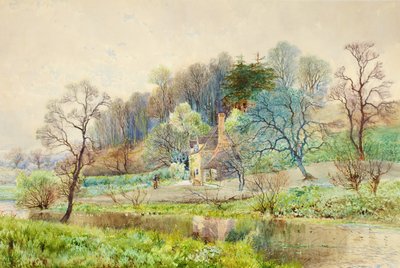 A Forest Farm, Horsham, Sussex, ca. 1880-1900 af Arthur Willett