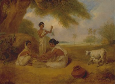 Slibning af majs af Arthur William Devis