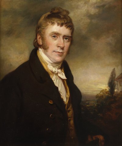 Portræt af John Martin, ca. 1817 (olie på lærred) af Arthur William Devis