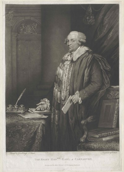 1. jarl af Carnavon Herbert af Artist Unknown