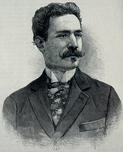ALBARRAN Y DOMINGEZ, Joaquin (1860 - 1912). Spansk urolog født på Cuba. (gravering) af Artist Unknown