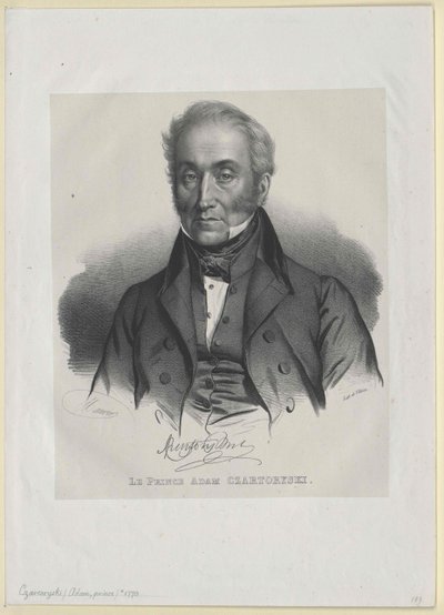 Adam George count Czartoryski (print) af Artist Unknown