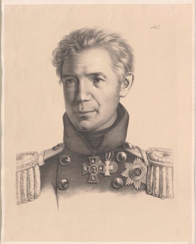 Adam Johann von Krusenstern af Artist Unknown