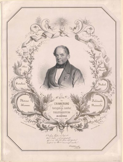 Adolf Baeuerle (tryk) af Artist Unknown