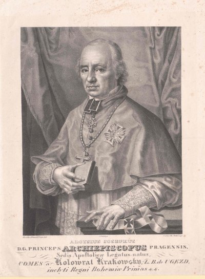 Aloysius Joseph greve Kolovrat Krakowski af Artist Unknown