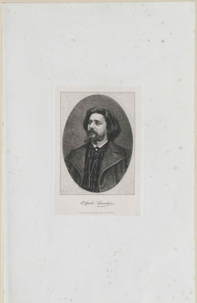 Alphonse Daudet (tryk) af Artist Unknown