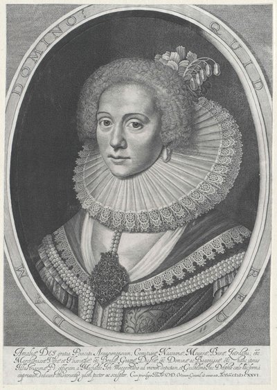 Amalie grevinde af Solms-Braunfels af Artist Unknown