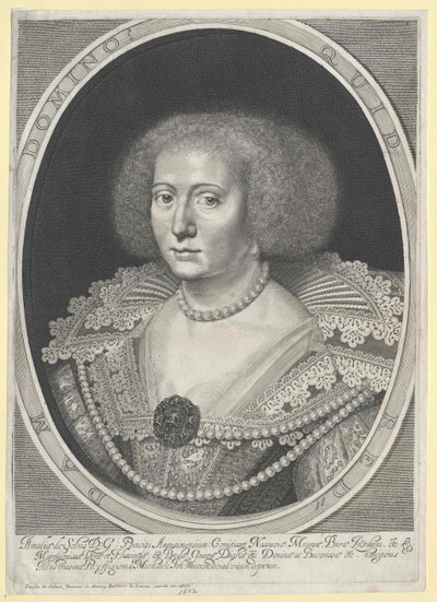 Amalie grevinde af Solms-Braunfels af Artist Unknown