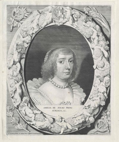 Amalie grevinde af Solms-Braunfels af Artist Unknown