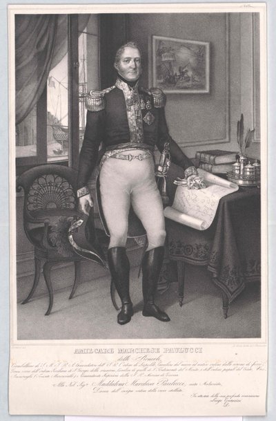 Amilcare Marquis Paulucci delle Roncole af Artist Unknown