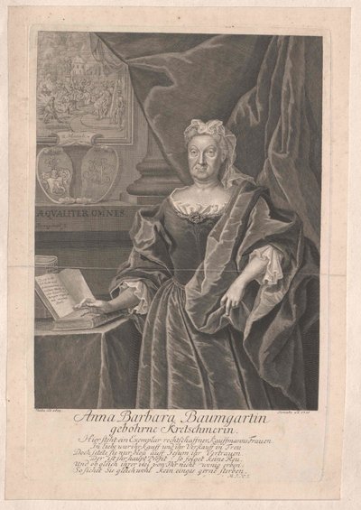 Anna Barbara Kretschmer af Artist Unknown