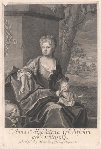 Anna Magdalene Schleising af Artist Unknown
