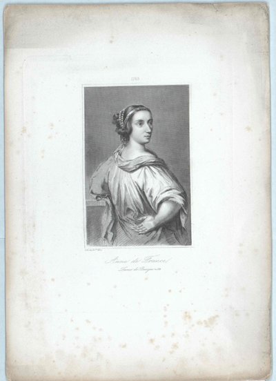 Anna af Bretagne, af Artist Unknown