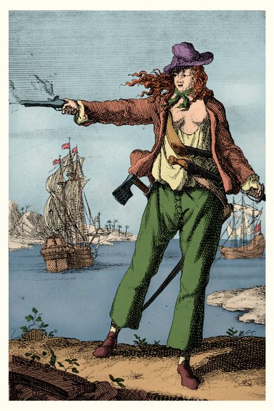 Anne Bonney (print) af Artist Unknown
