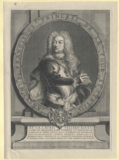 Anselm Franz greve Thurn og Taxis af Artist Unknown