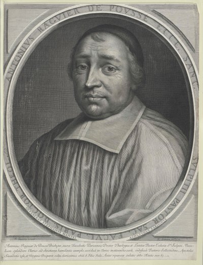 Antoine Raguier de Pouss00000000 (tryk) af Artist Unknown
