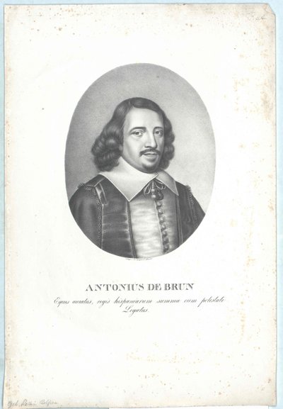 Antoine de Brun (tryk) af Artist Unknown