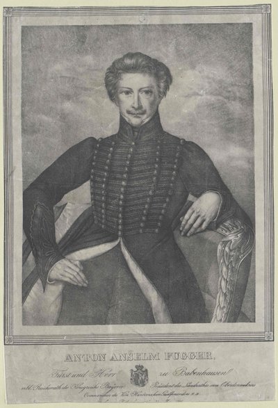 Anton Anselm greve Fugger-Babenhausen af Artist Unknown
