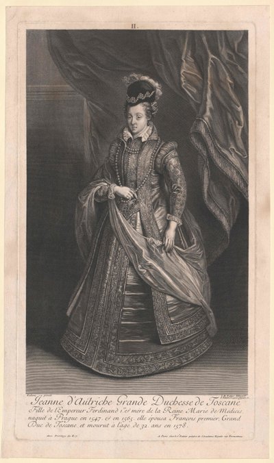 Ærkehertuginde af Østrig Johanna af Artist Unknown
