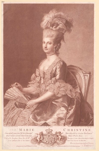 Ærkehertuginde af Østrig Marie Christine af Artist Unknown