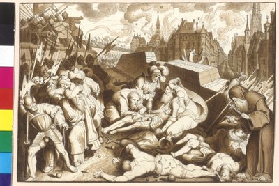 Ved den første tyrkiske belejring blev kommandant grev Niklas laks under Kaerntnertor (Carinthian Gate) dødeligt ramt af Artist Unknown