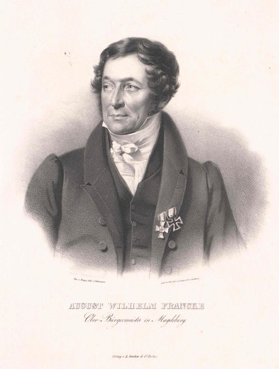 August Wilhelm Francke (tryk) af Artist Unknown