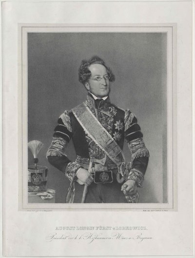 August Graf Lobkowitz af Artist Unknown