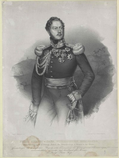 August fyrste Sayn-Wittgenstein-Berleburg af Artist Unknown