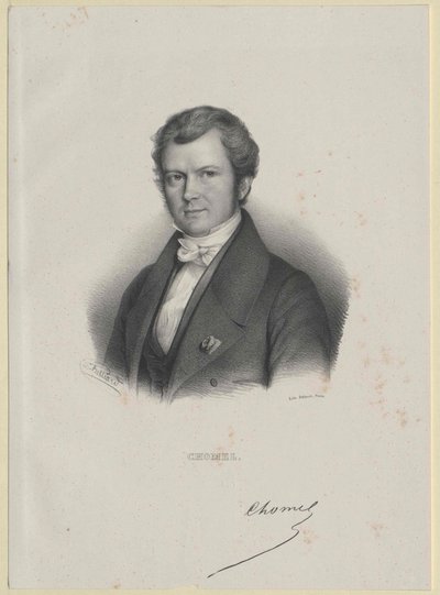 Auguste-Francois Chomel (print) af Artist Unknown