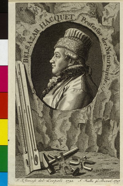 Balthazar Hacquet de La motte (tryk) af Artist Unknown