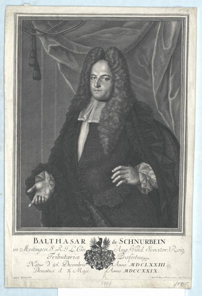Balthazar Schnurbein von und zu Meitingen af Artist Unknown