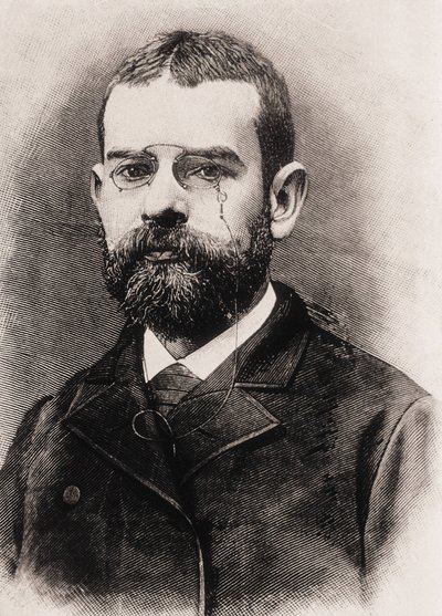 CLARIN, Leopoldo Alas y Urena, også kaldet (1852-1901). Spansk forfatter. Gravering af Artist Unknown