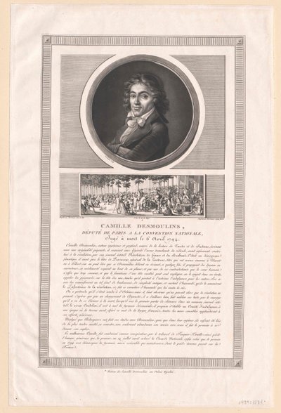 Camille Desmoulins (print) af Artist Unknown