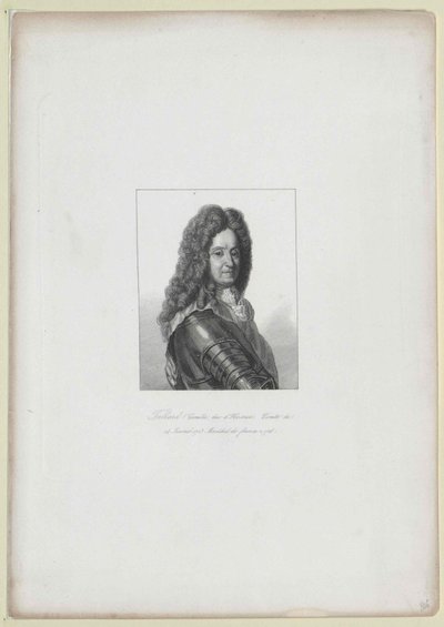 Camille de Hostun Tallart (tryk) af Artist Unknown