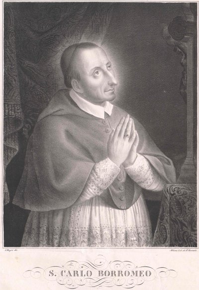 Carlo Borromeo, af Artist Unknown