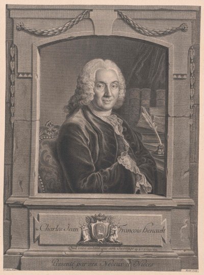 Charles-Jean-Francois Henault af Artist Unknown