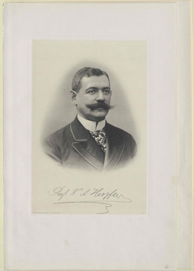 Charles August Herzfeld (print) af Artist Unknown