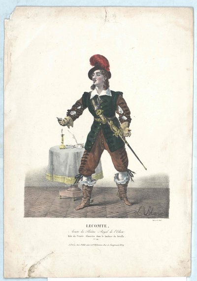 Charles Horace Badun Lecomte af Artist Unknown