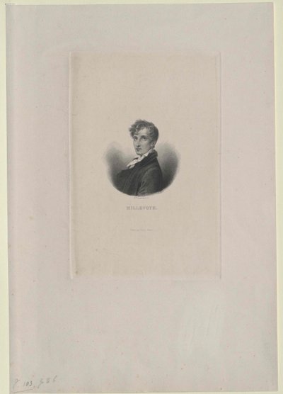 Charles Hubert Millevoye (print) af Artist Unknown