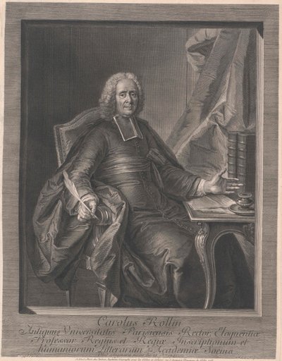 Charles Rollin af Artist Unknown