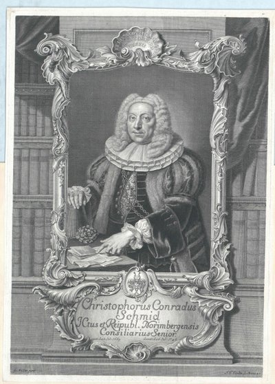 Christoph Conrad Schmid af Artist Unknown